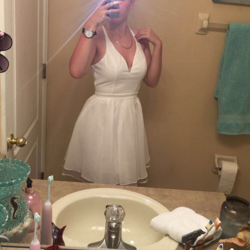 White dress!